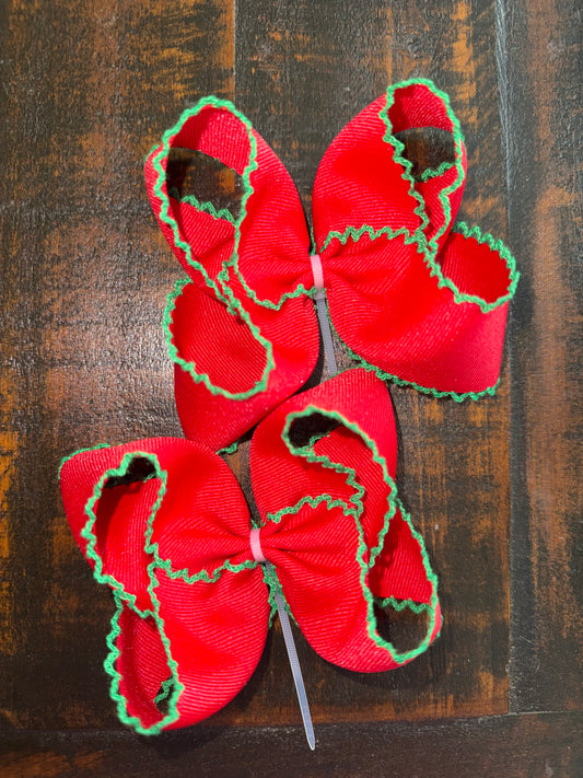 Red Moonstitch Piggies 4in