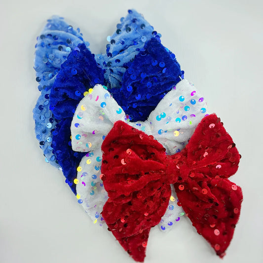 Velvet Sequin Bows